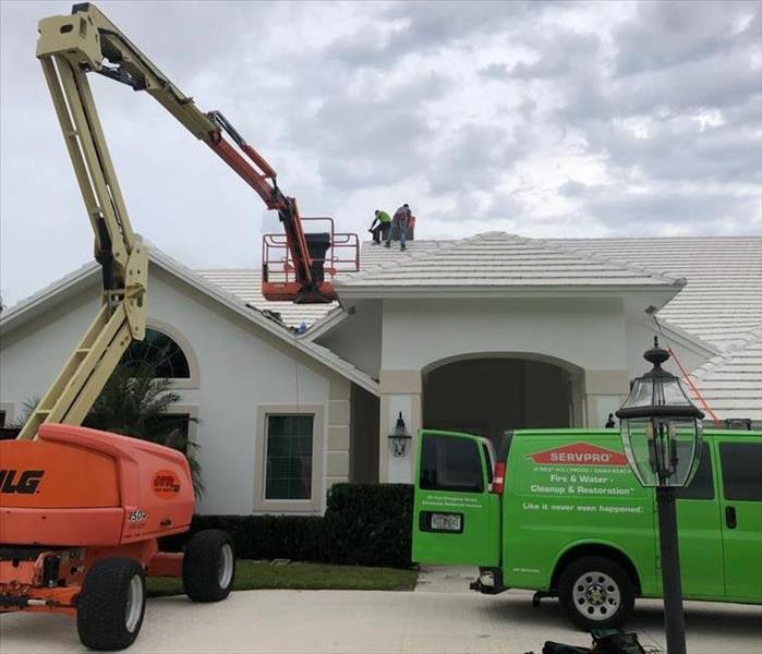 lightening strike Roofing leak west Hollywood Florida chimney large home